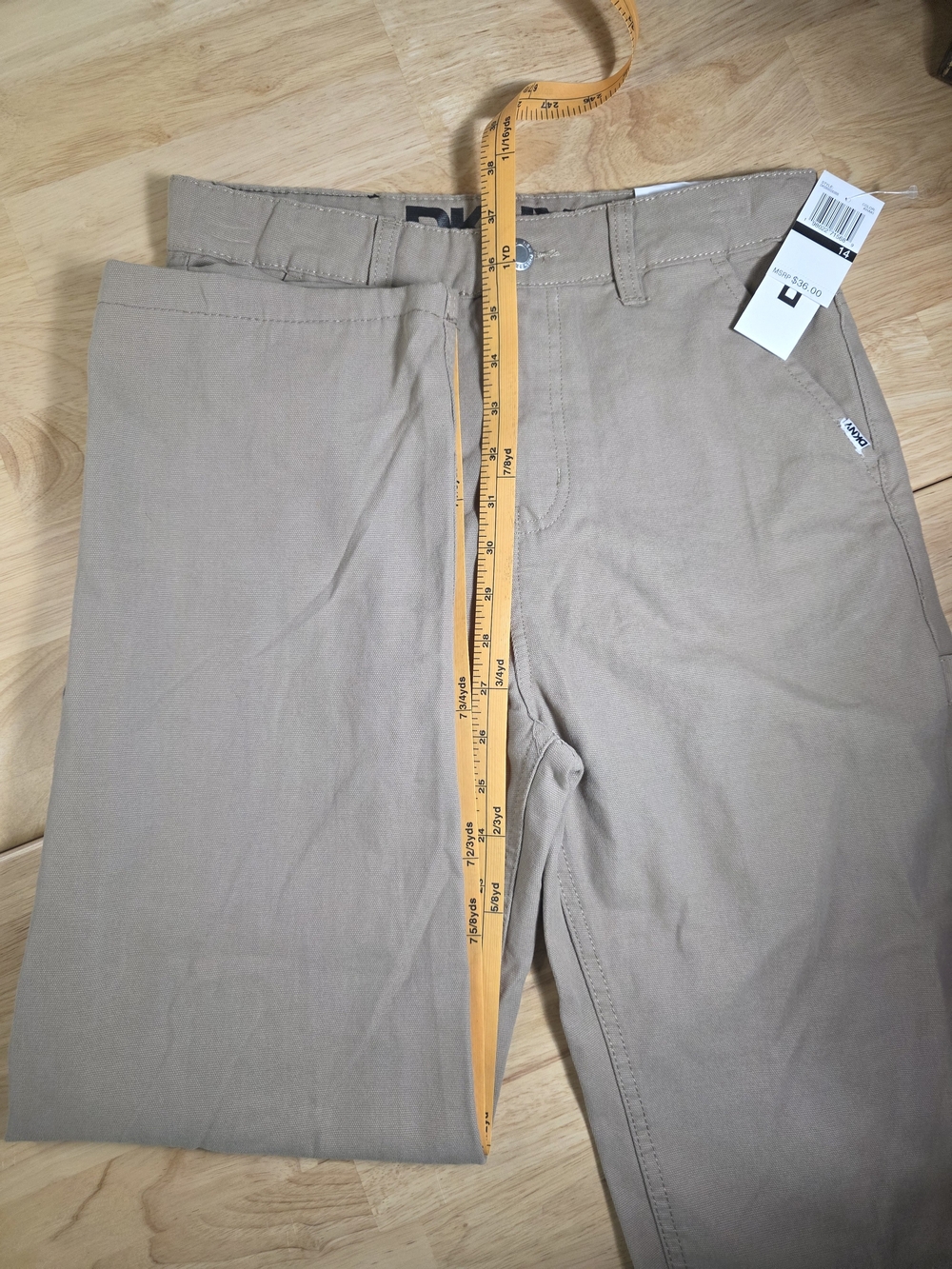NWT Boy's DKNY Casual Twill Pants in Khaki